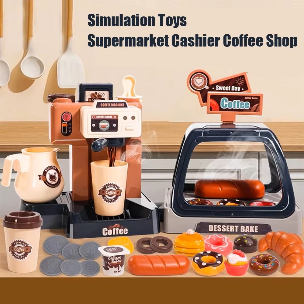 Toy Cash Register - Juego de juguetes de cafetera 3