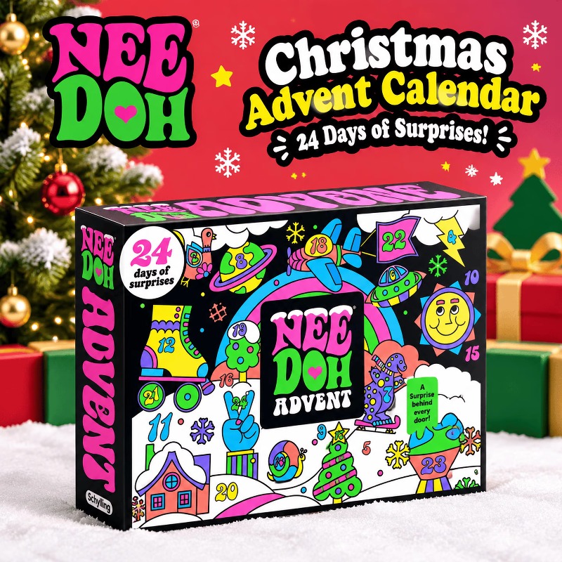 Kids Toys Xmas - Calendario de Adviento 3D de PVC