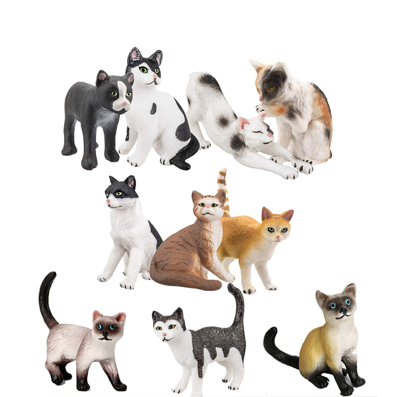 Kids Toys Reviews - Juguetes de Modelos de Gatos, Miniaturas