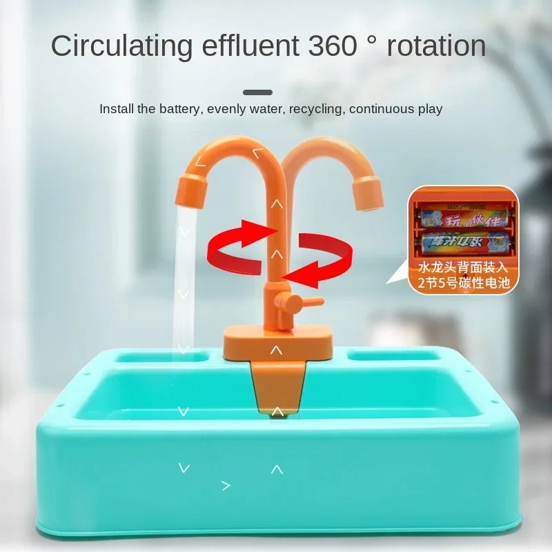 Juego de fregadero de plástico - Kids Toys Kitchen Set reseña y precio